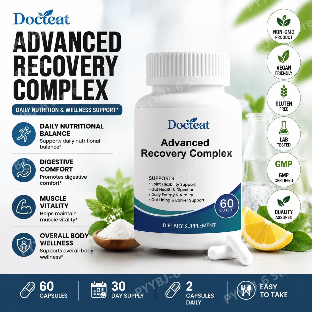 Health Wellness & Nutrition Center Llc - Advanced Recovery Complex 60 Capsules with