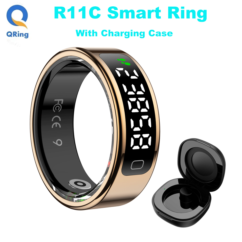 Blood Oxygen Monitor - AMZMAX R11C Display Screen Smart Ring