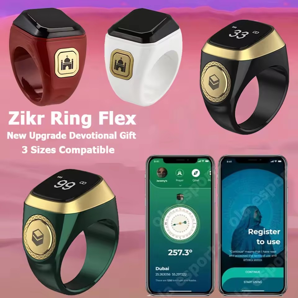 Blood Oxygen Monitor - 2026 Newest Qibla Zikr Muslim Smart