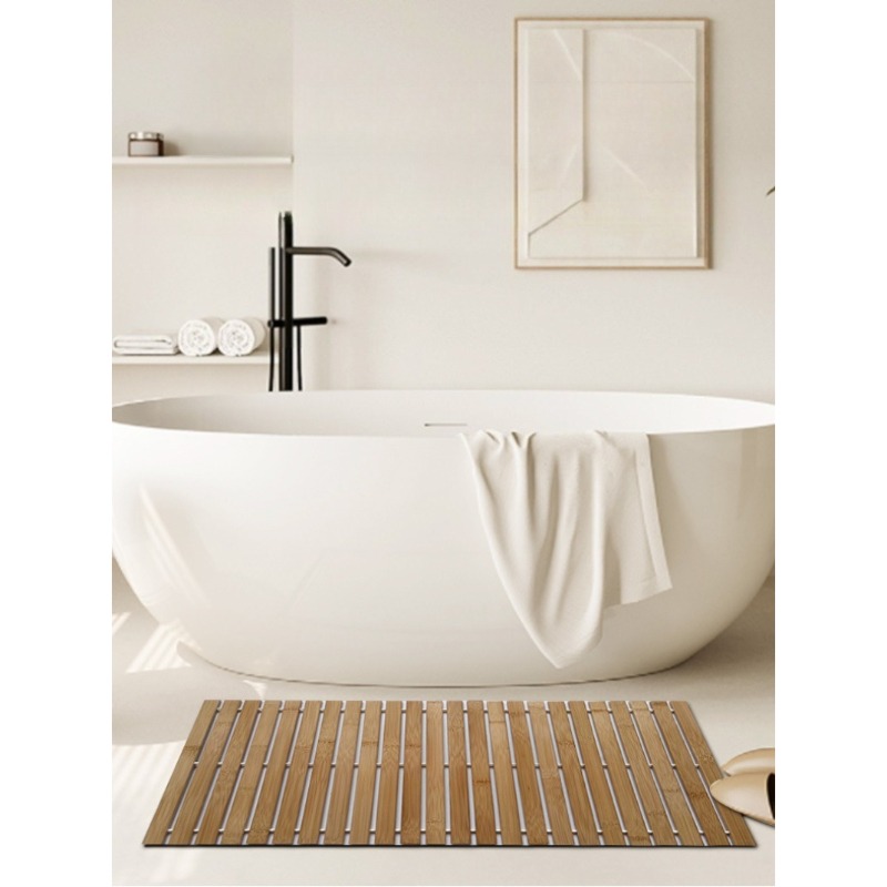 40 X 120Cm Large Size Bamboo B - Bamboo Bath Mat ulasan dan harga
