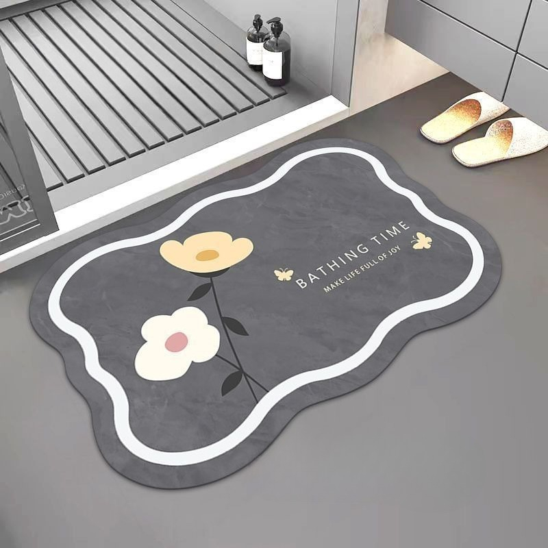 Nordic Bathroom Absorbent Pad  - Bamboo Bath Mat ulasan dan harga
