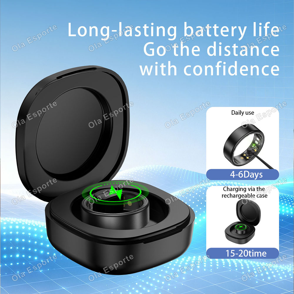 Smart Ring Men Women with Char - Blood Oxygen Monitor ulasan dan harga
