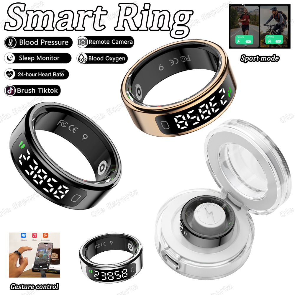 2026 New Smart Ring Display Sc - Blood Oxygen Monitor ulasan dan harga