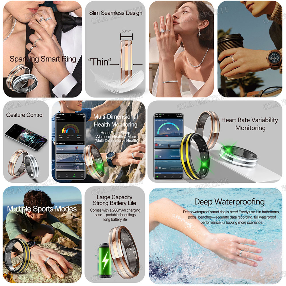 New 6.3mm Thin Smart Ring Heal - Blood Oxygen Monitor ulasan dan harga
