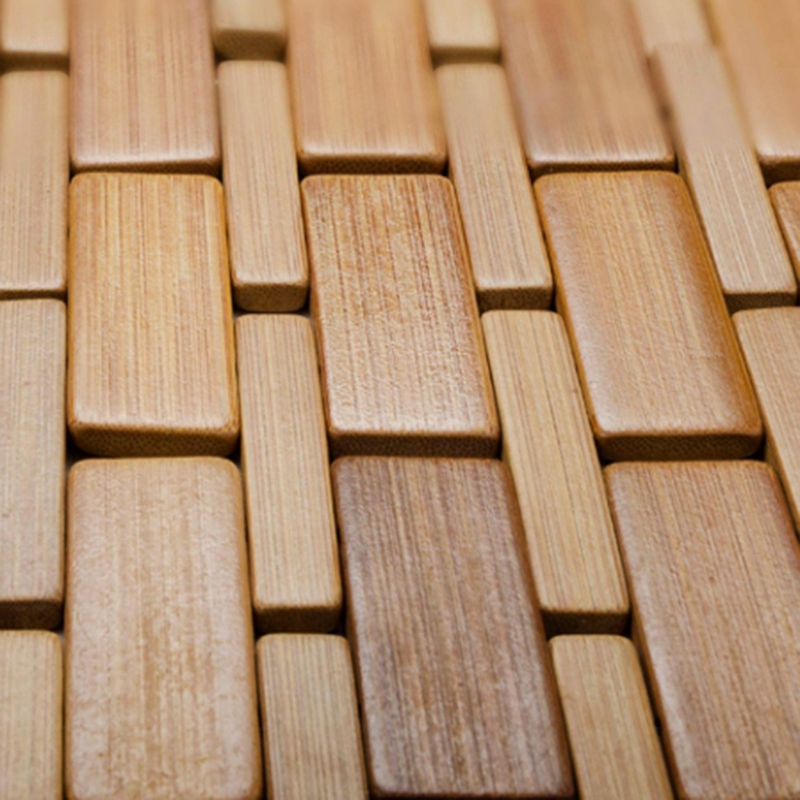 Teak Wood Bath Mat Feet Shower - Bamboo Bath Mat ulasan dan harga