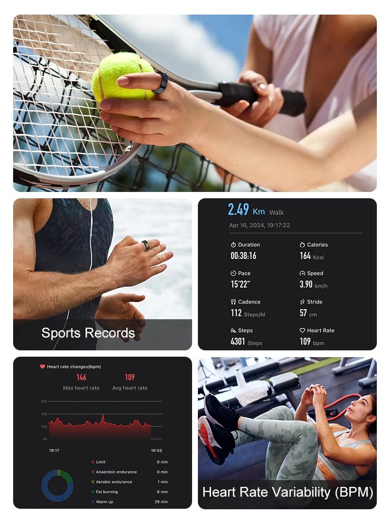 New Smart Ring R09 Health Moni - Blood Oxygen Monitor ulasan dan harga