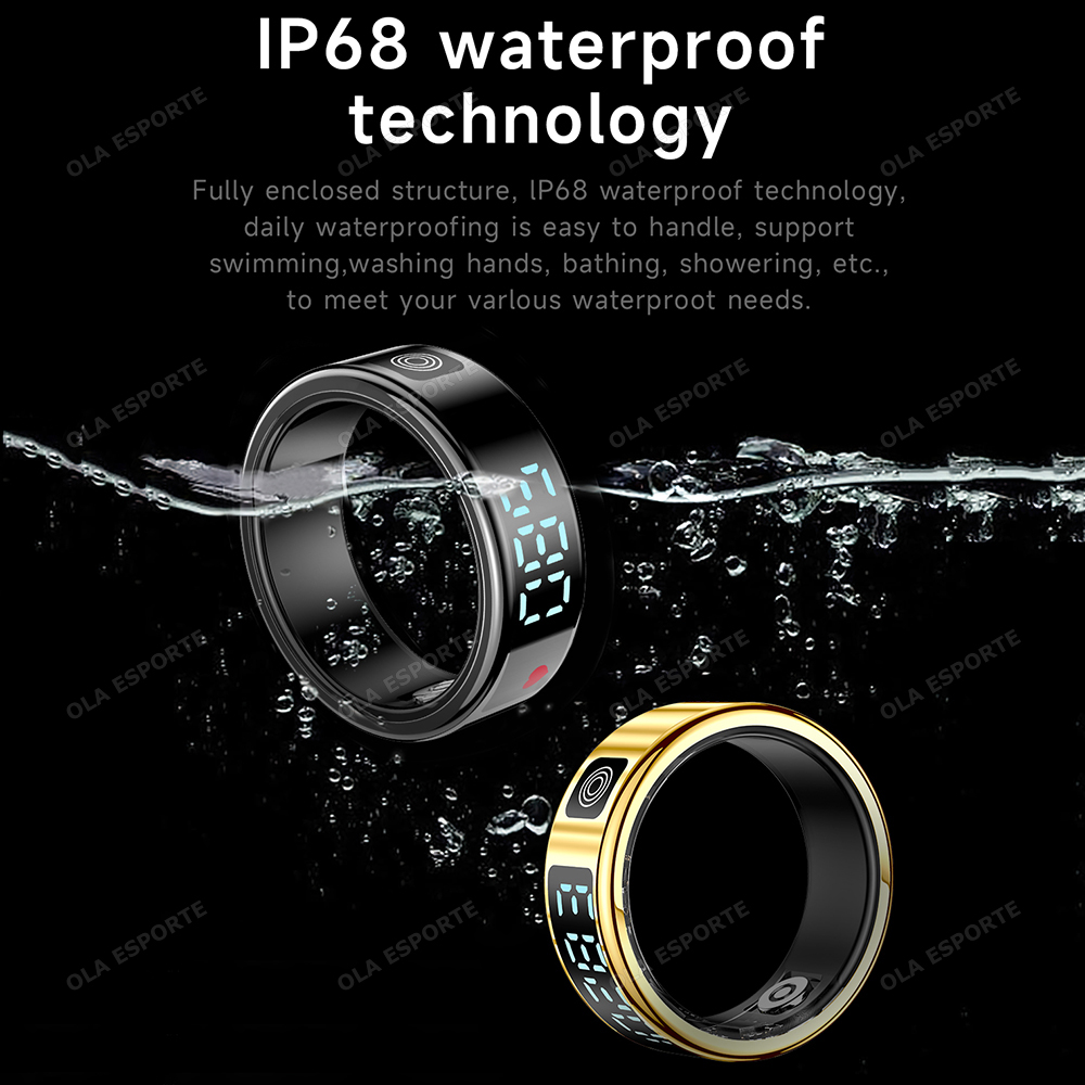 Smart Ring Digital Display Fit - Blood Oxygen Monitor ulasan dan harga