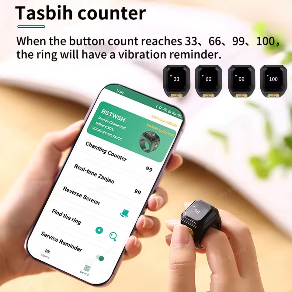 2026 Newest Qibla Zikr Muslim  - Blood Oxygen Monitor ulasan dan harga
