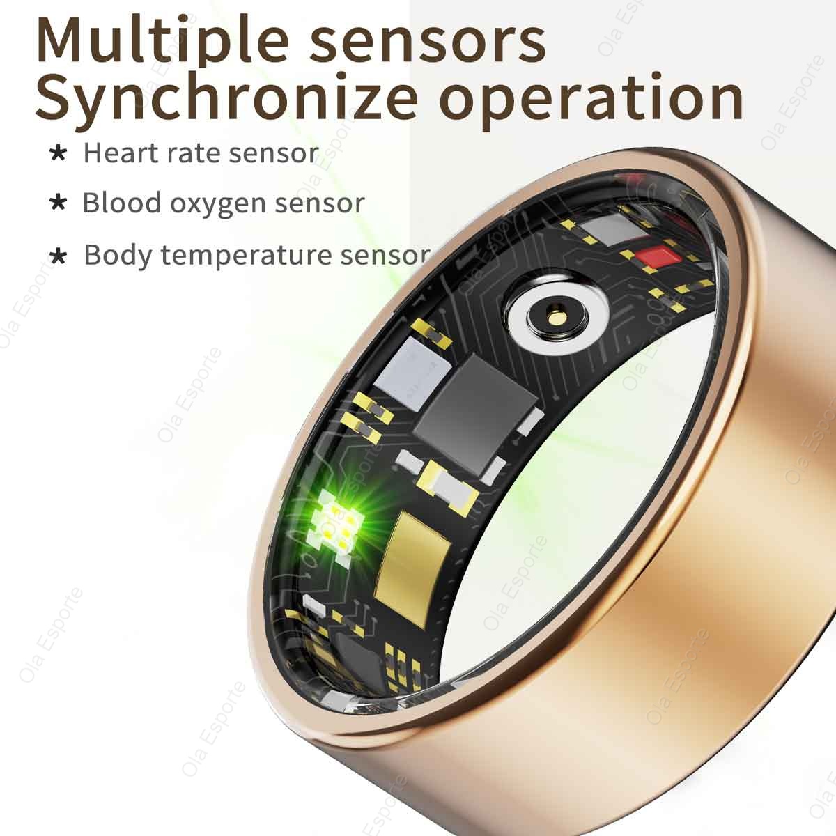 Titanium Alloy Smart Ring, Hea - Blood Oxygen Monitor ulasan dan harga